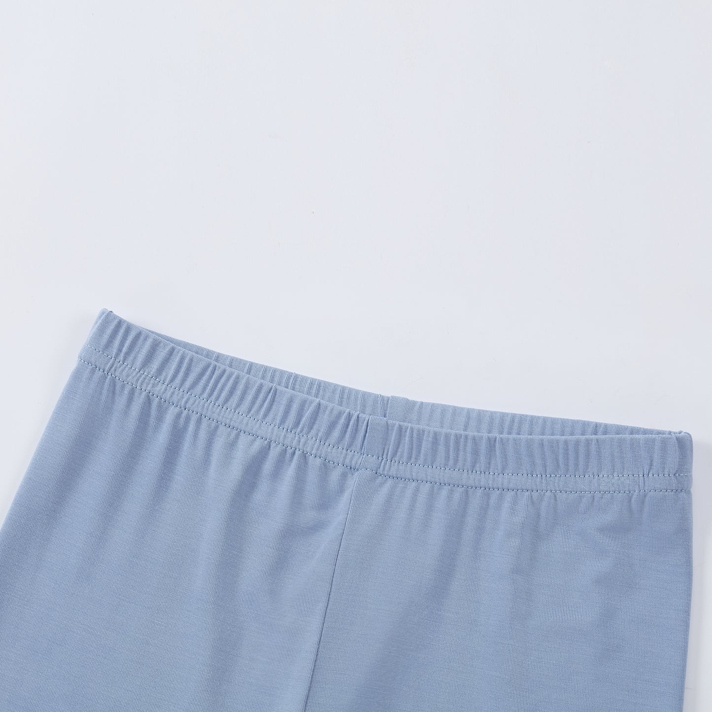 MICHLEY Kids Bamboo Viscose Pajamas Set Soft Stretchy Sleepwear (Blue)