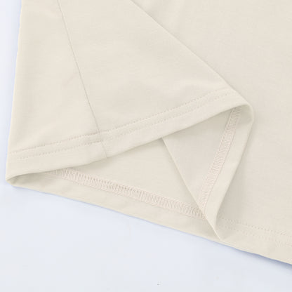 MICHLEY Kids Bamboo Viscose Pajamas Set Soft Stretchy Sleepwear (Beige)