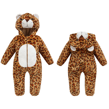 MICHLEY Baby Leopard Costume | Exotic Animal Romper & Chic Onesie