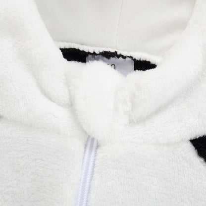 MICHLEY Baby Panda Costume | Flannel Animal Onesie & Romper