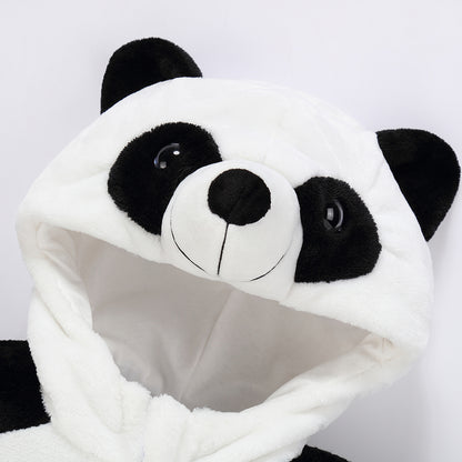 MICHLEY Baby Panda Costume | Flannel Animal Onesie & Romper