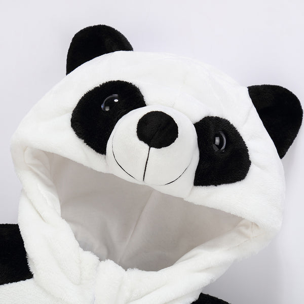 MICHLEY Baby Panda Costume | Flannel Animal Onesie & Romper